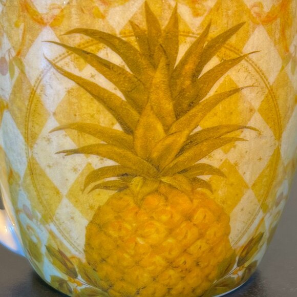 Pimpernel GOLDEN PINEAPPLE Porcelain Wide Mouth Mug ~  Portmeirion Group UK - Picture 6 of 10